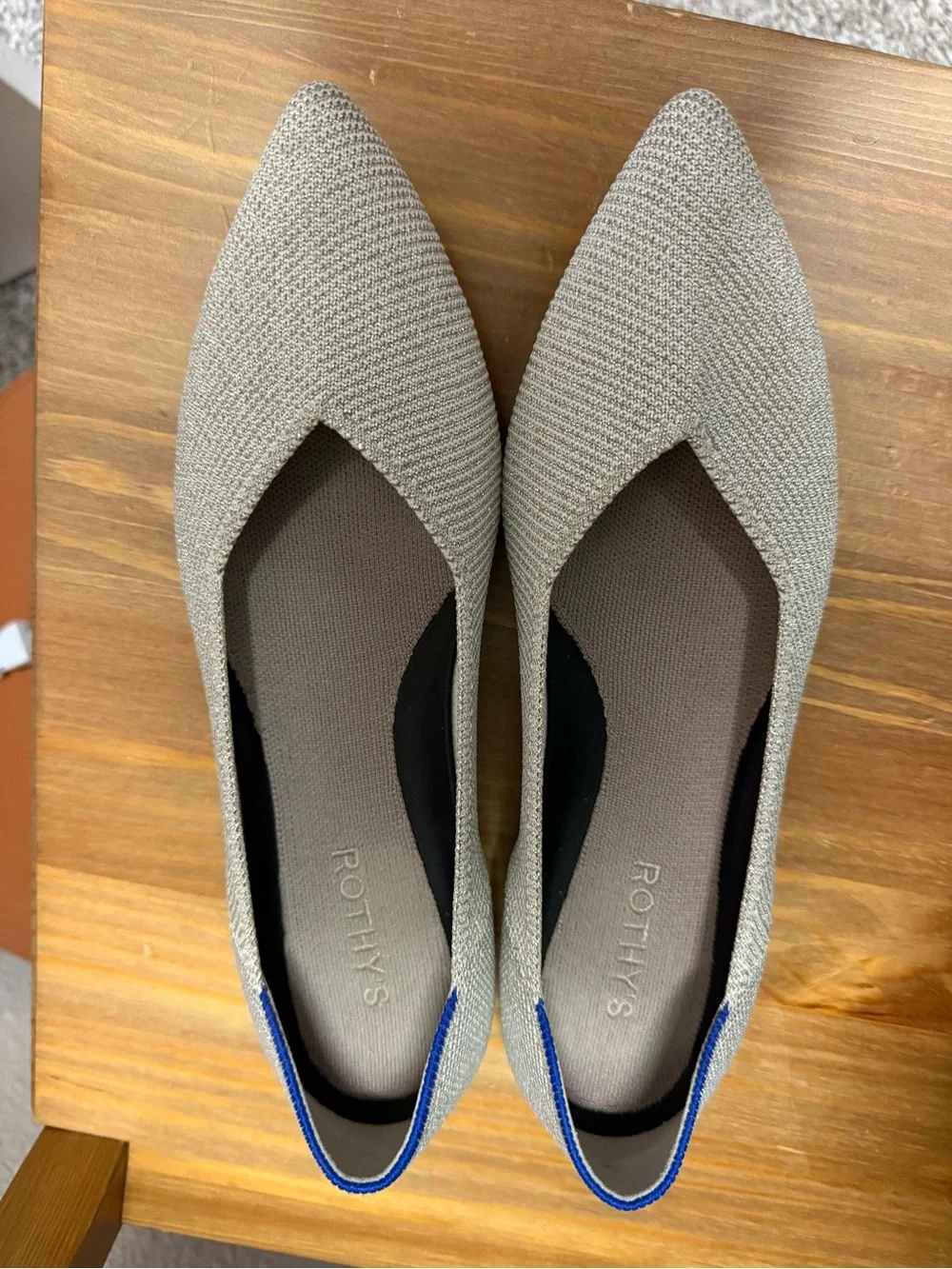 Rothy's The Point II in diamond twill